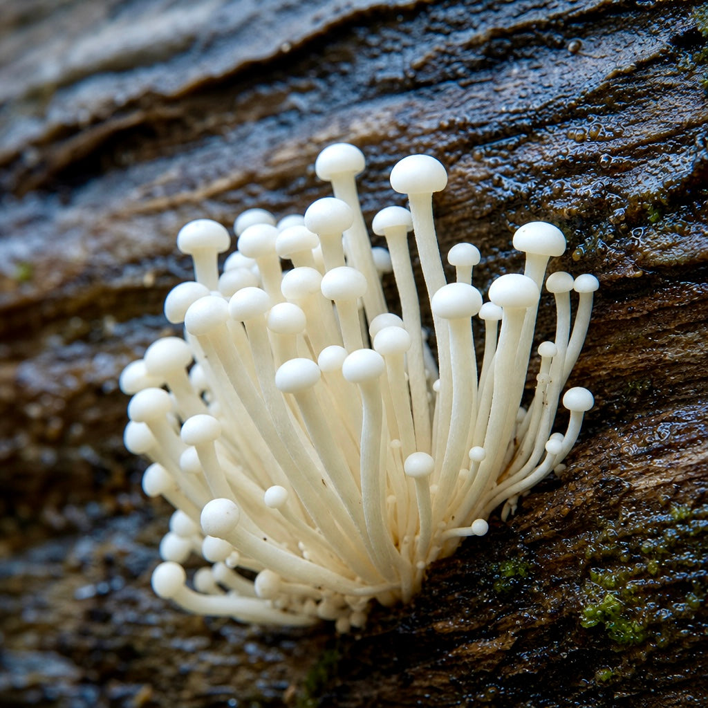 White Enoki (Flammulina velutipes)